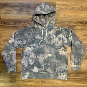 Obey floral pullover hoodie. Size Small.